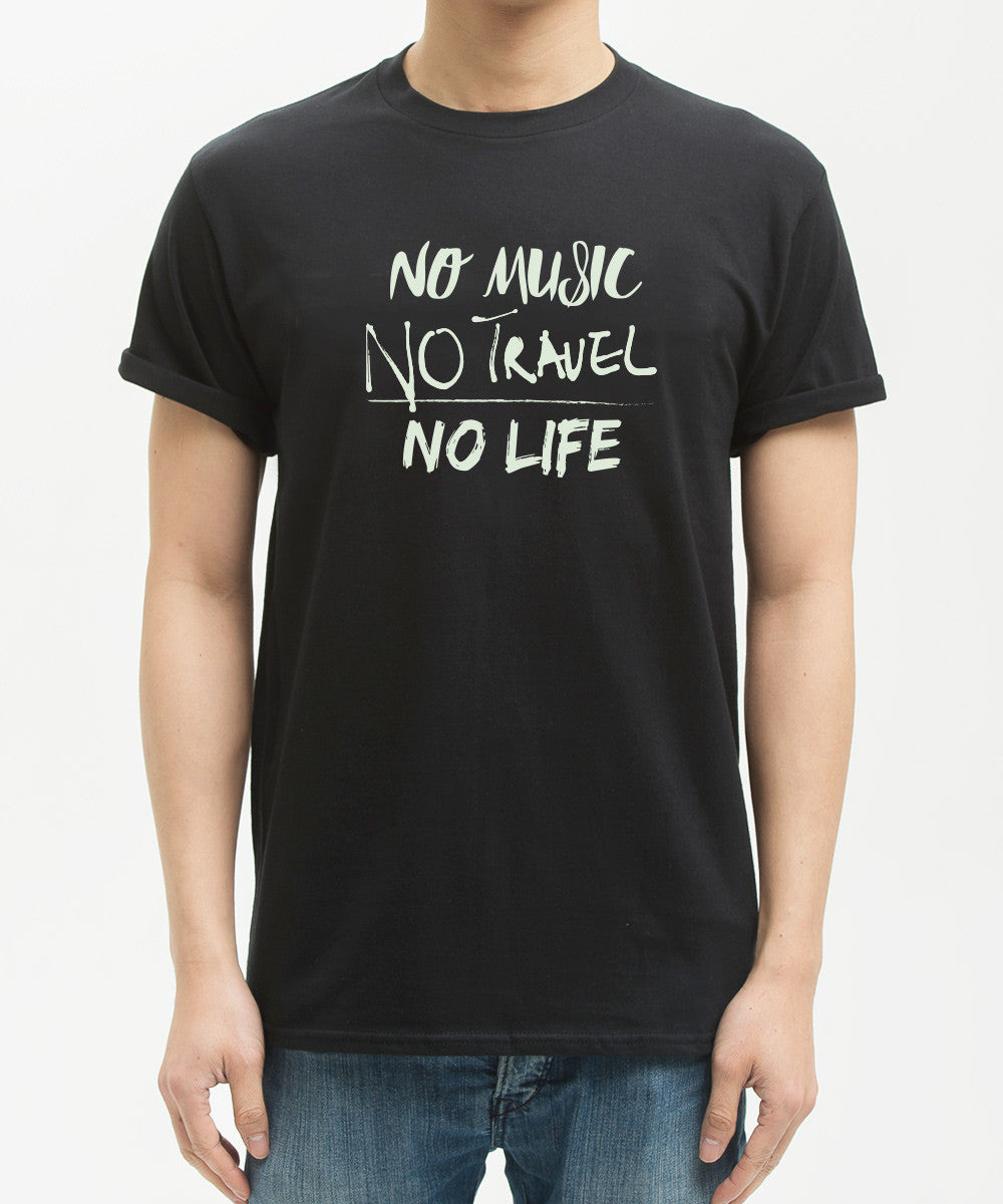 <T002i> No Music No Travel No Life Tee (Fungolia x Skullcandy)