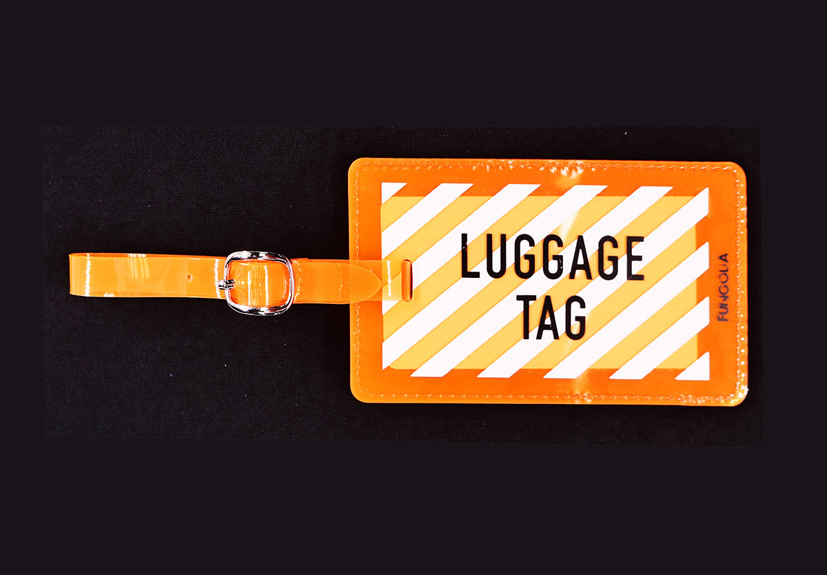 <A 000a001a99b3> Fungolia Premium PVC Neon Luggage Tag - Luggage Tag