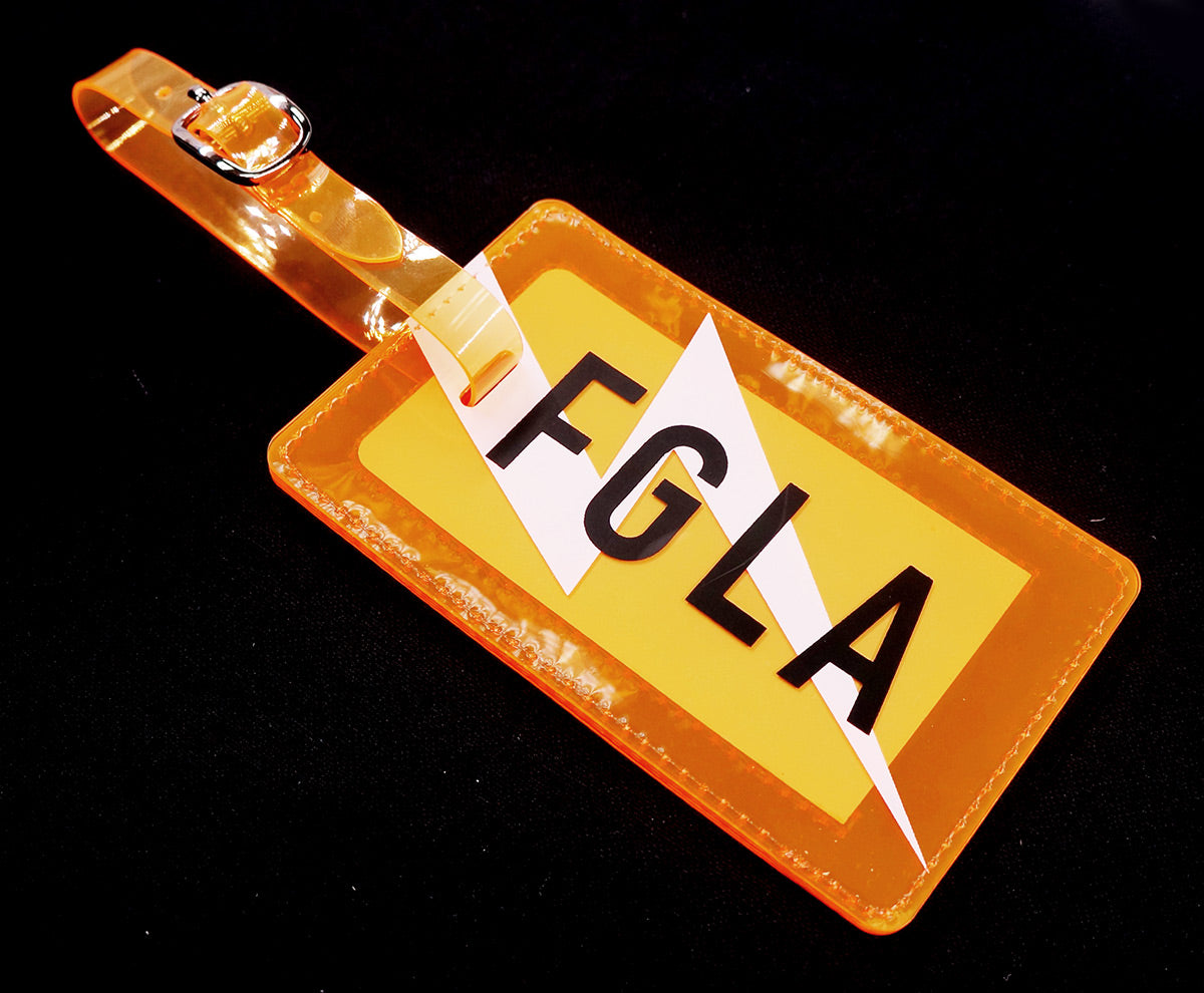 <A 000a001a99b2> Fungolia Premium PVC Neon Luggage Tag - FGLA