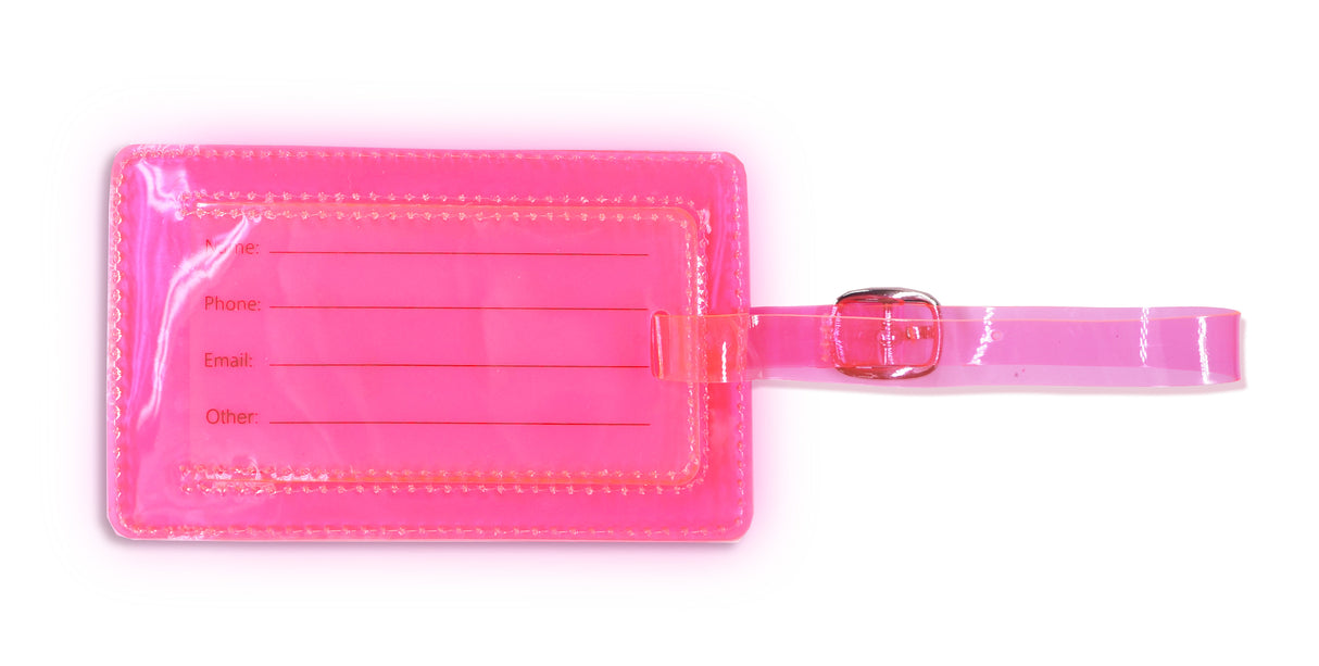 <A 000a001a99b4> Fungolia Premium PVC Neon Luggage Tag - What are you waiting for?
