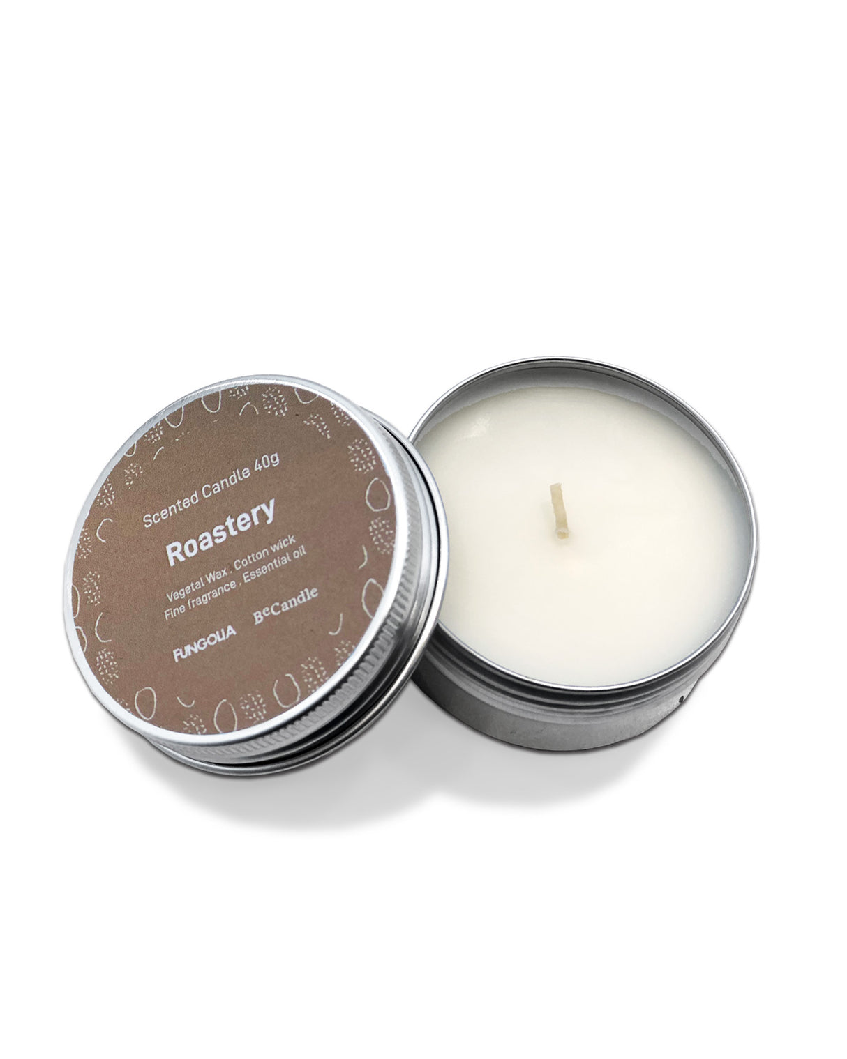 <A 000a73> Fungolia x Becandle Scented Travel Candle (Roastery)