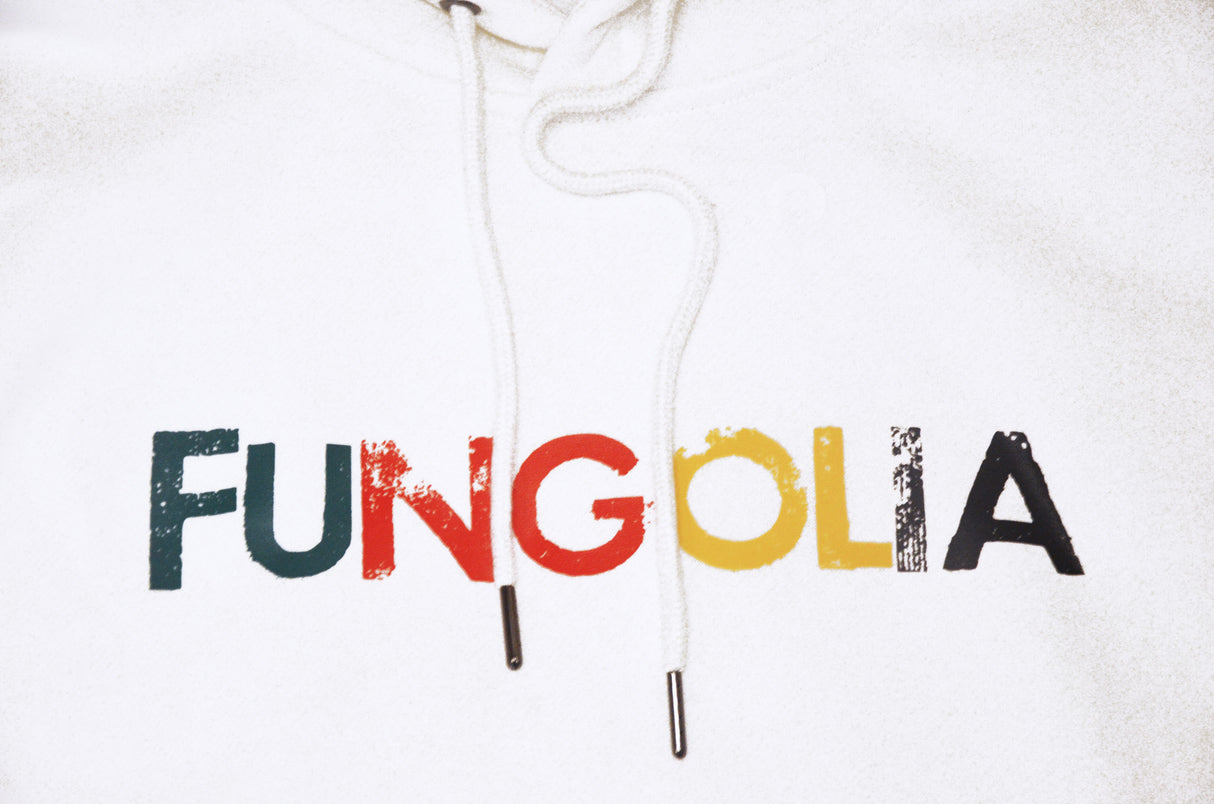 Fungolia fleece Hoodie - Snowy Country (White)