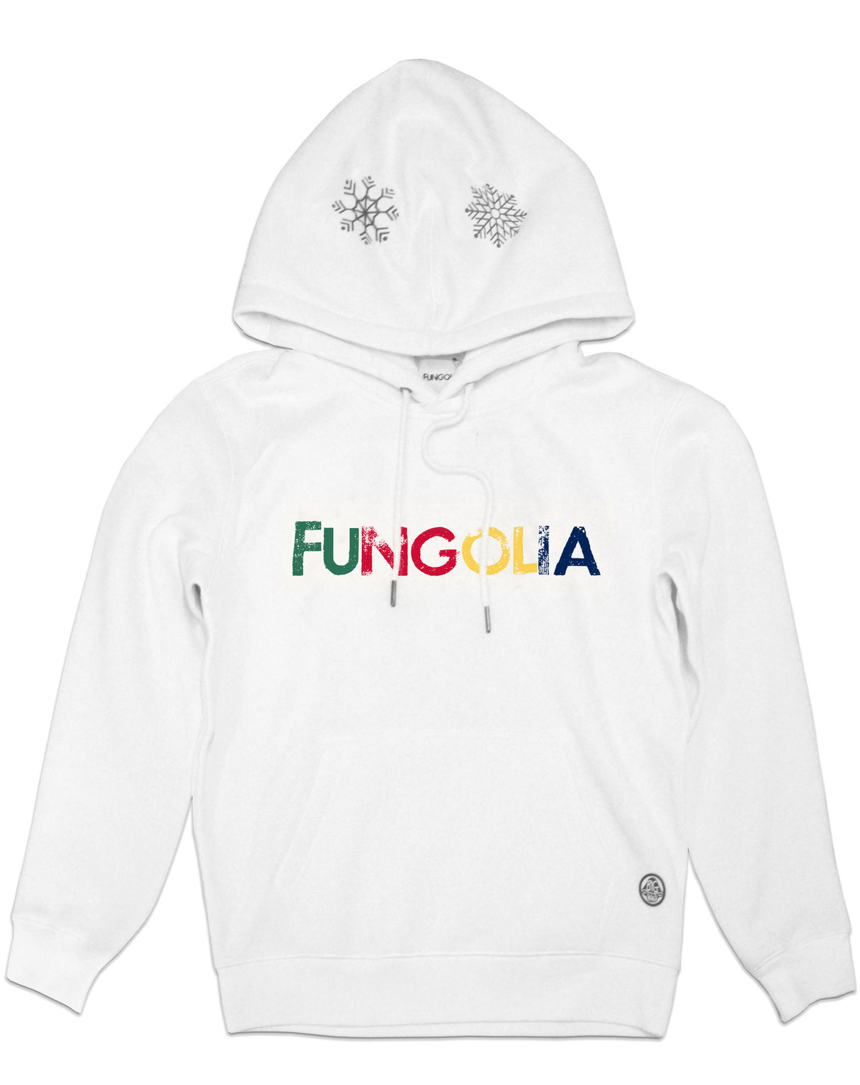 Fungolia fleece Hoodie - Snowy Country (White)