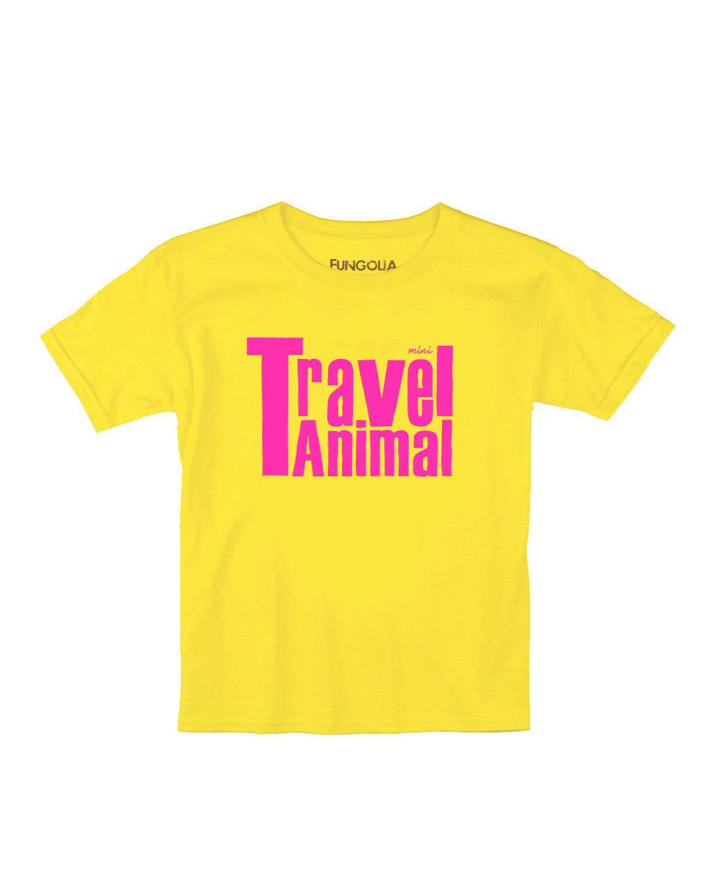 <AU26> Mini Travel Animal Junior(Pink on Yellow)