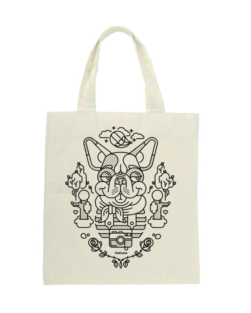 <ca3> Fungolia Tote Bag - French Bulldog