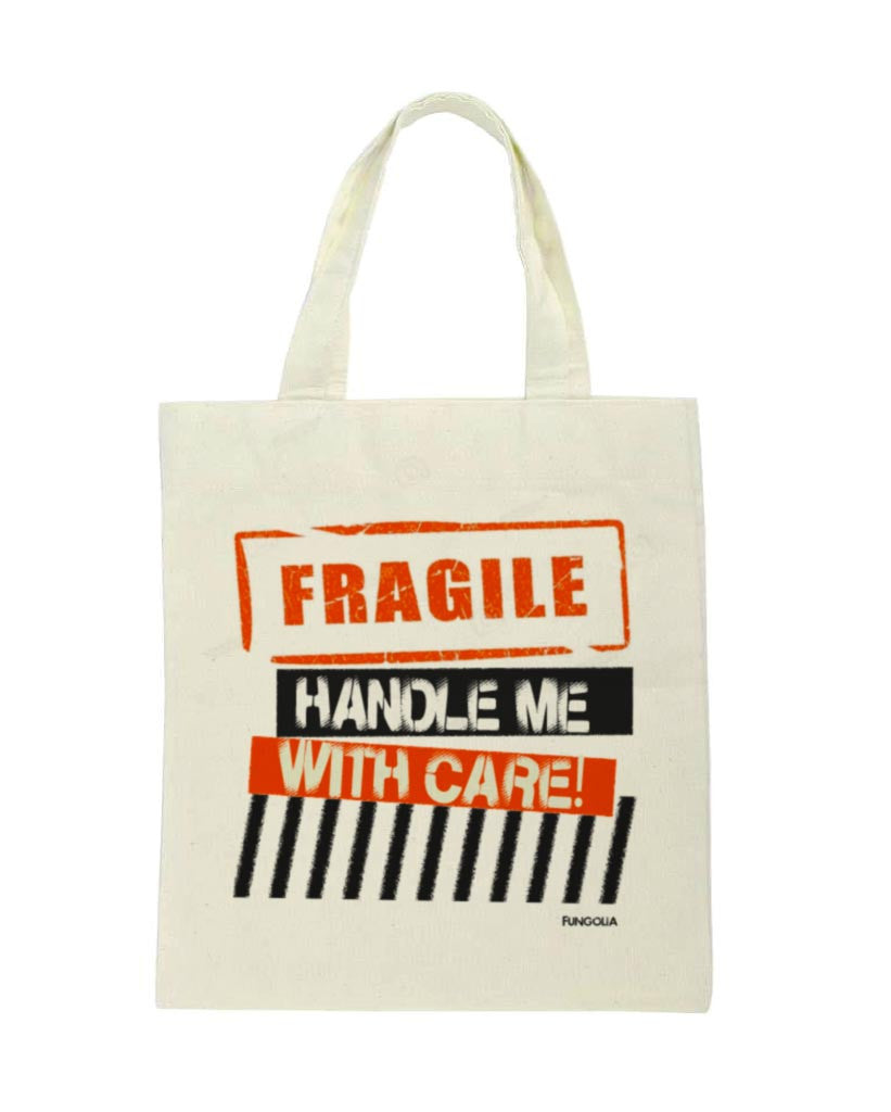 <ca7> Fungolia Tote Bag - Fragile, handle me with care!