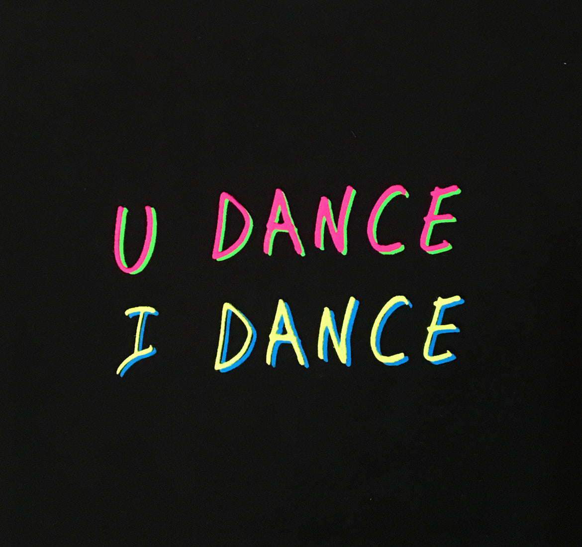 <A 001a09a> U Dance I Dance Tee (Black)