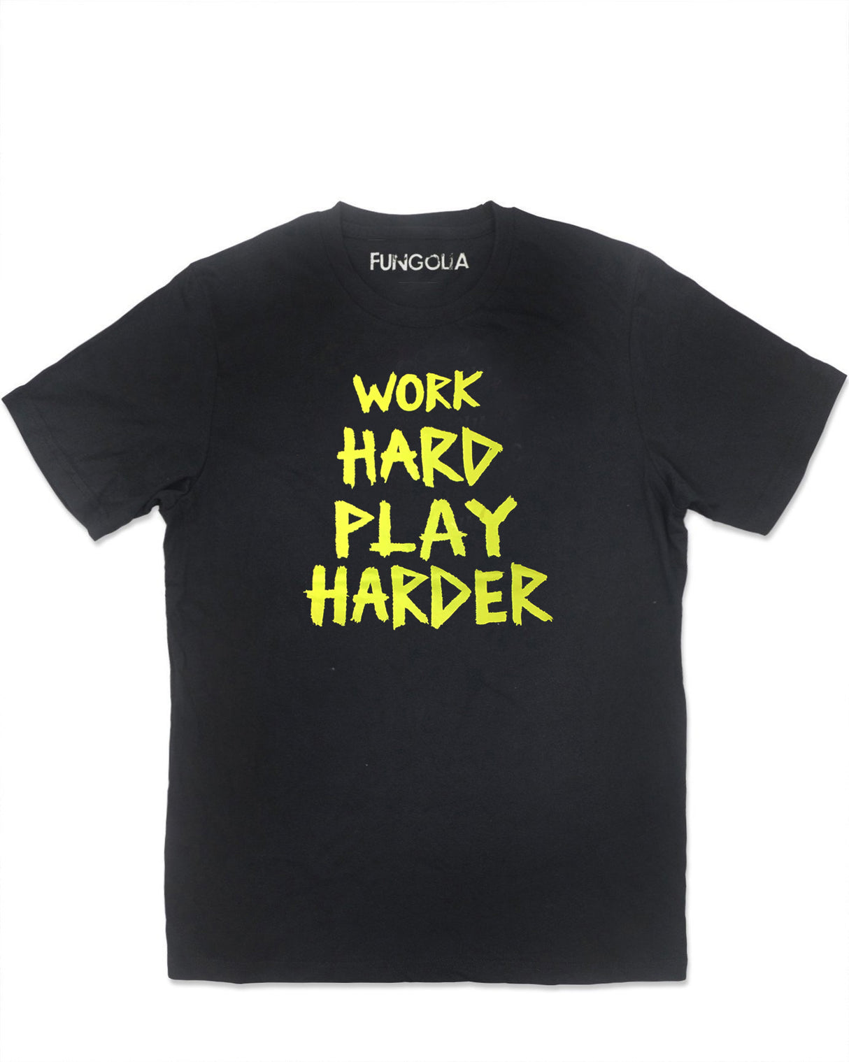 <A 001a14> Work Hard Play Harder Tee (Black)