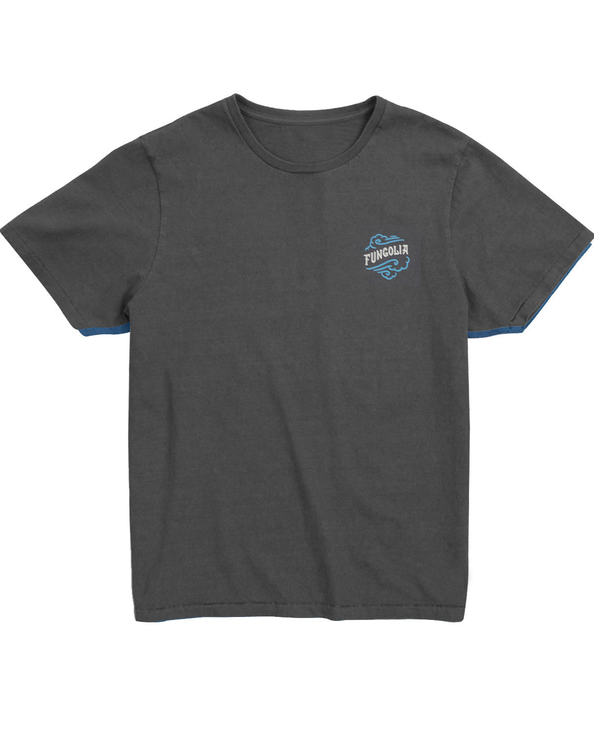 <Aa 007>Fungolia Garment Dyed Tee (Grey) - It's Wicked in the Wind