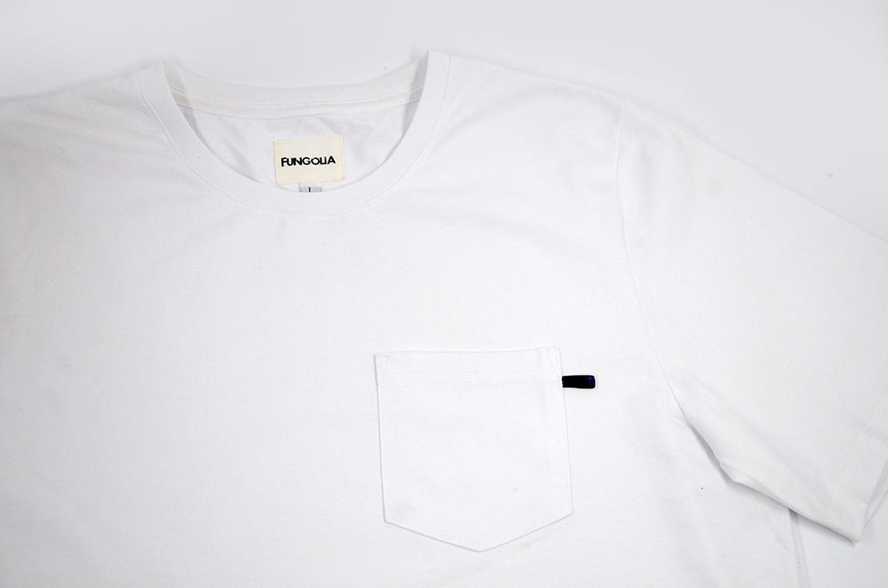 <A 063>Muse Pocket Tee - White (Plain)