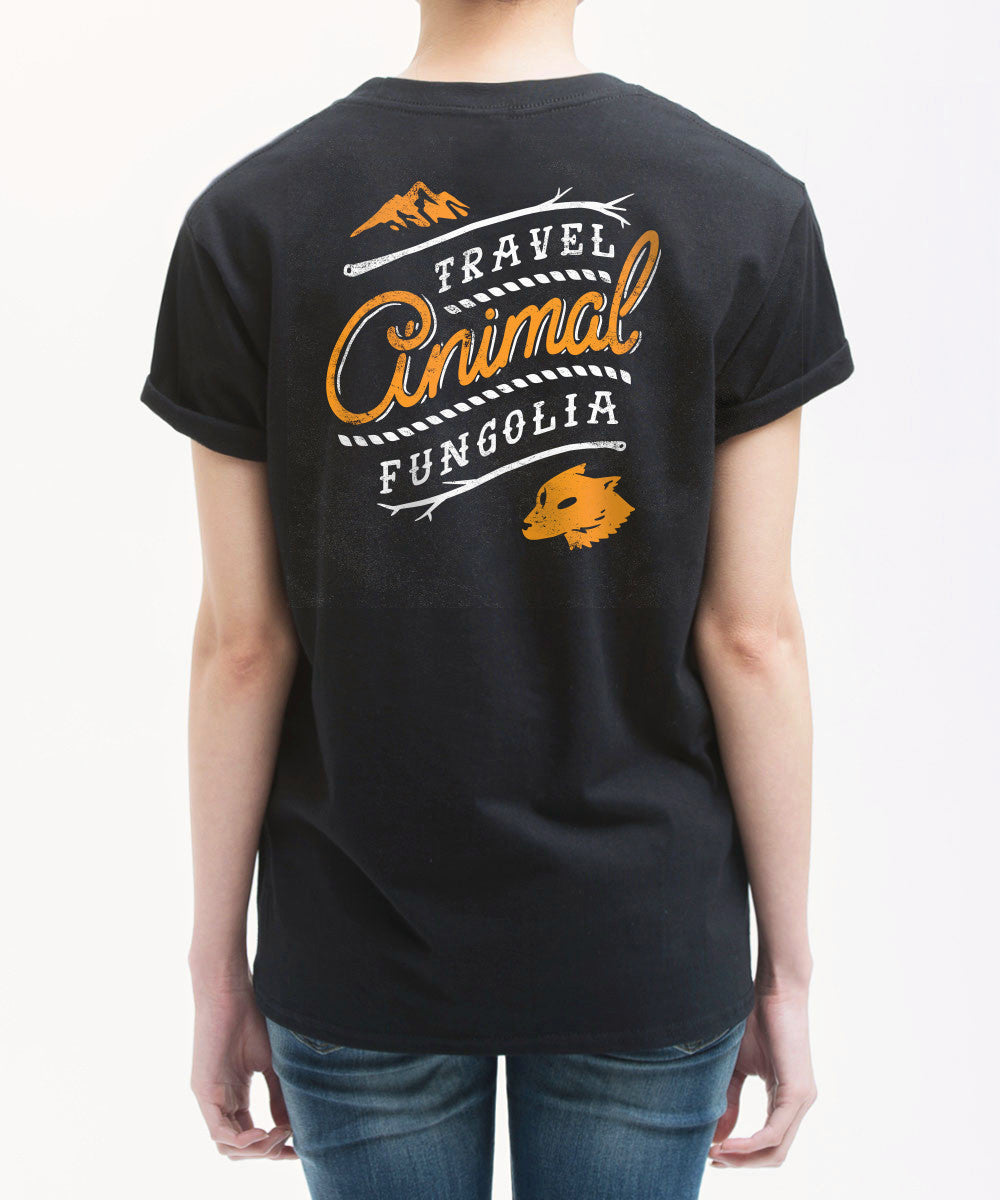 <A 092>Travel Animal - Wolf (Black)