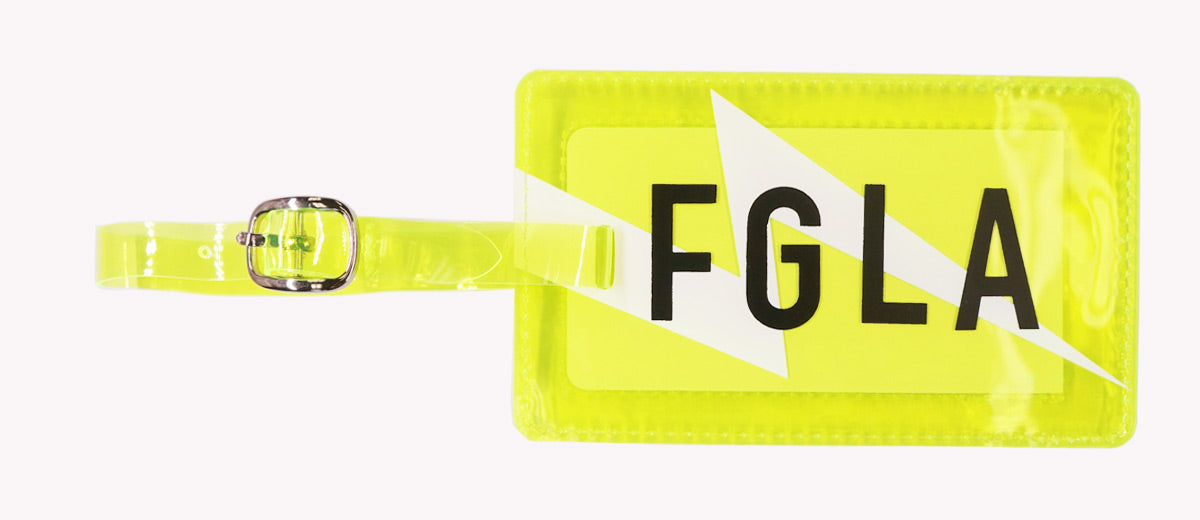 <A 000a001a99b2> Fungolia Premium PVC Neon Luggage Tag - FGLA