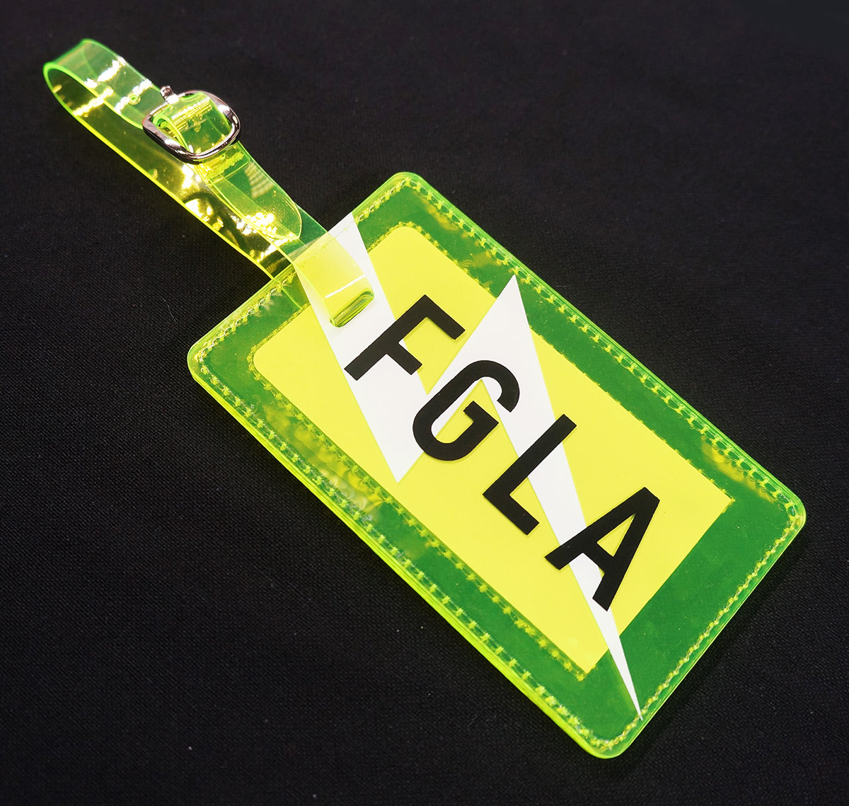 <A 000a001a99b2> Fungolia Premium PVC Neon Luggage Tag - FGLA