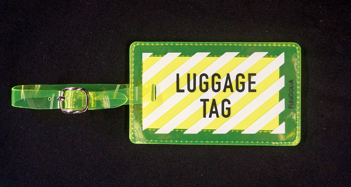 <A 000a001a99b3> Fungolia Premium PVC Neon Luggage Tag - Luggage Tag