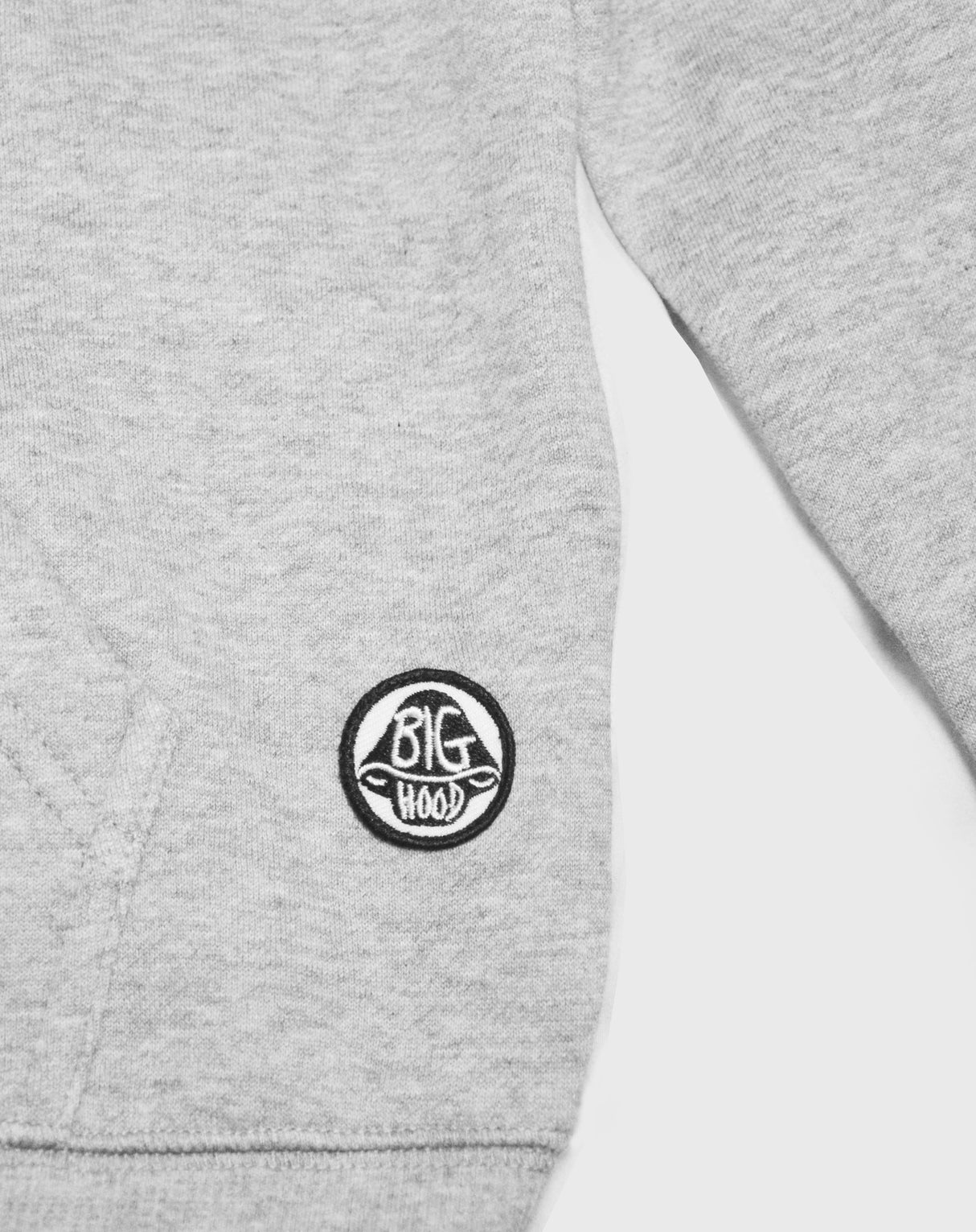 <Ab 16> Fungolia Fleece Zip Up Hoodie - Vertical Logo (Grey)