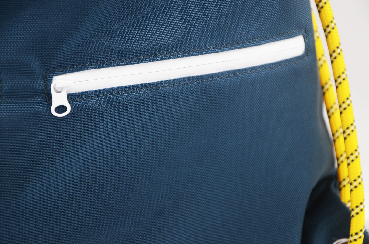 <A 000a54> Fungolia Premium drawstring backpack (Navy/Yellow)