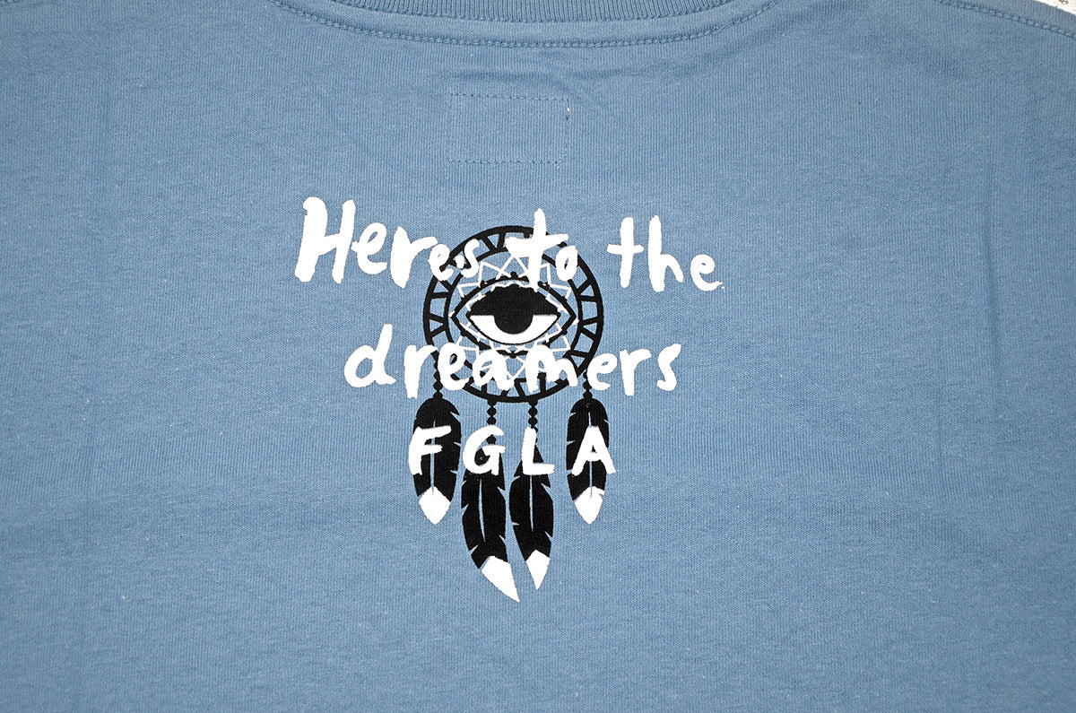 <A 001a19>Dream Catcher - Garment Dyed Tee (Blue)