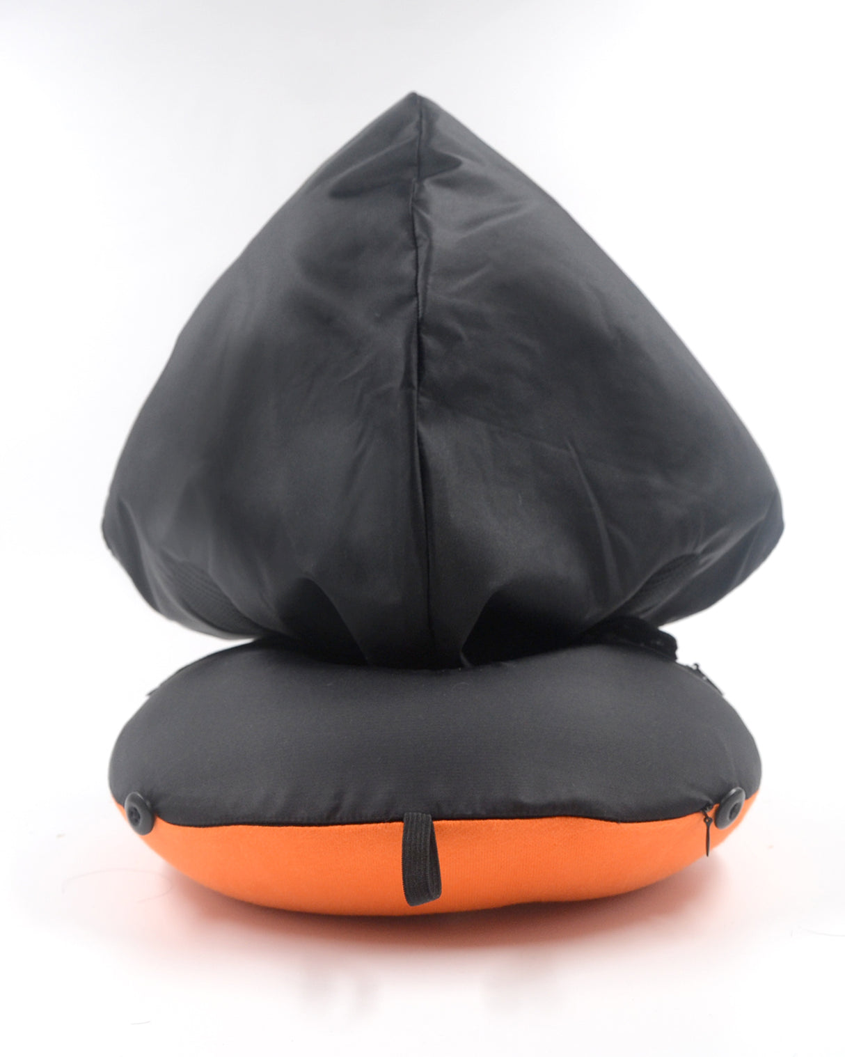 <A 001n>Fungolia MA-1 Memory Foam Travel Hoodie Pillow (black)