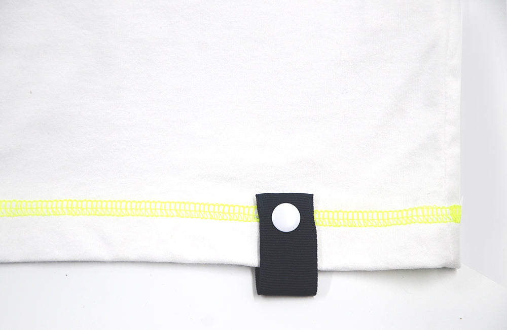 <A 058>Muse Pocket Tee - White (Smiley Face)