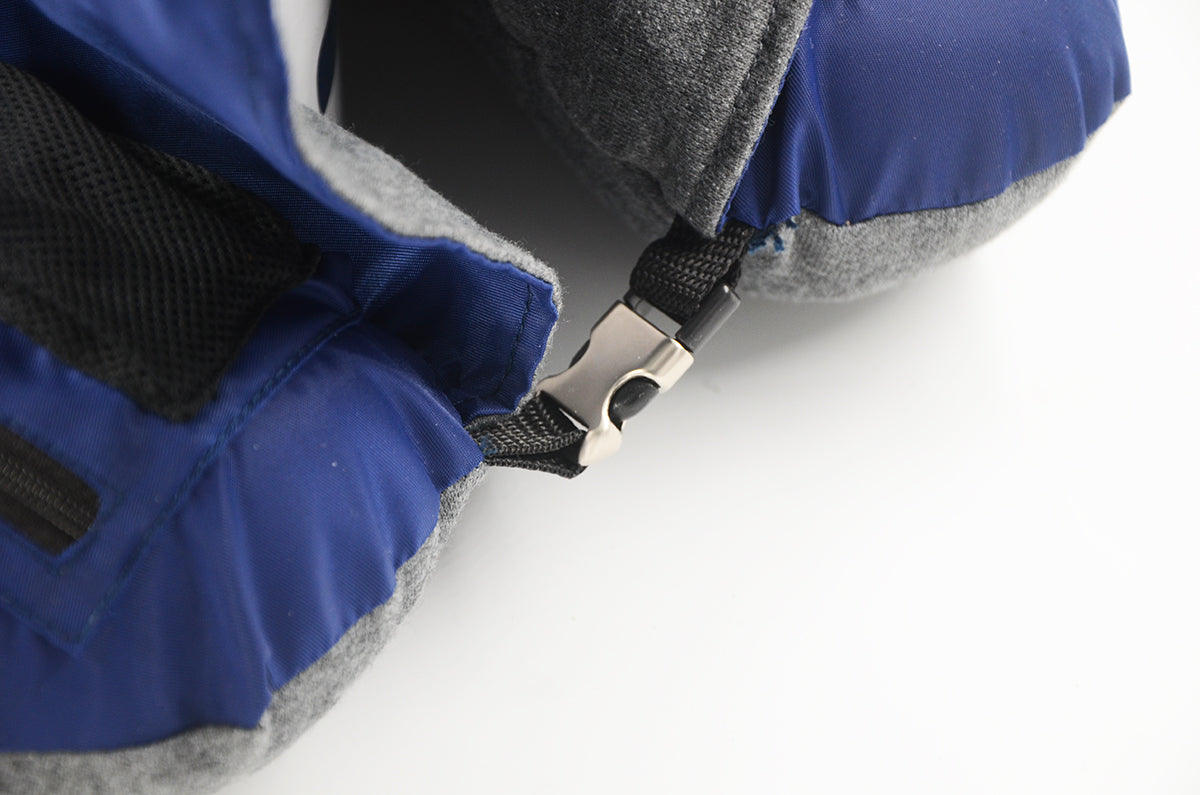 <A 000a001z9c> Fungolia MA-1 Memory Foam Travel Hoodie Pillow (Navy blue)