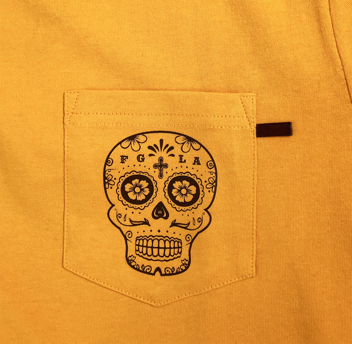 <A 001a23>Muse Pocket Tee - Mustard Yellow (Calavera)