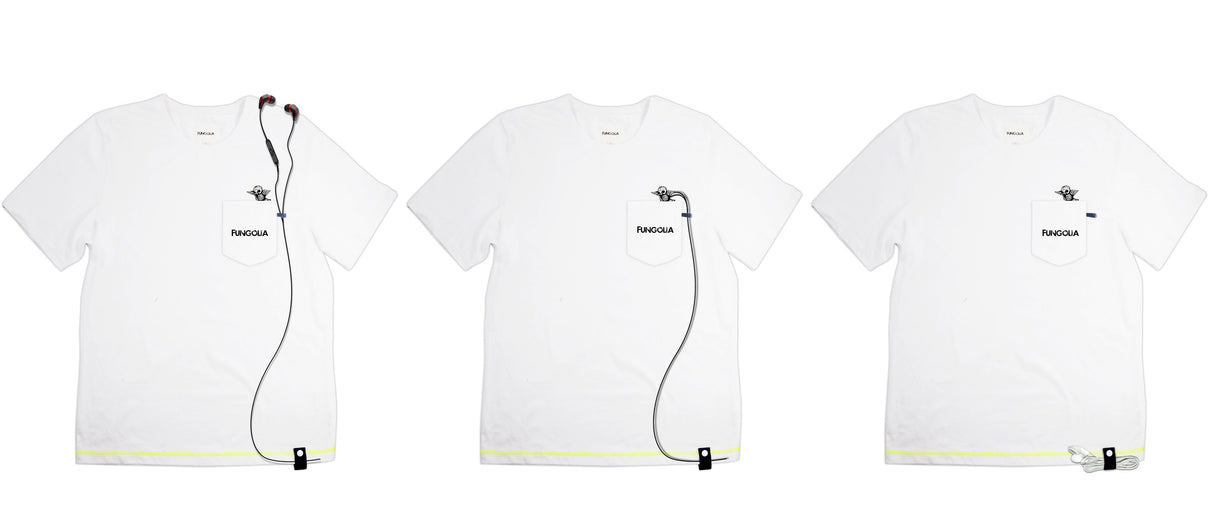 <A 001a25>Muse Pocket Tee - White (Birdy)