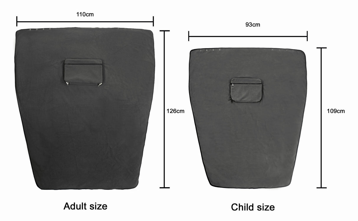 <A 000a98b> Fungolia Packable Travel Blanket - Small size (Charcoal)