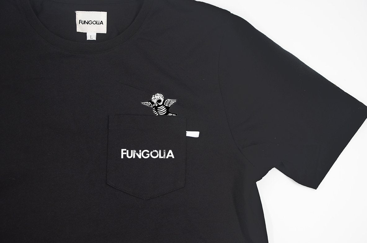 <A 001a24>Muse Pocket Tee - Black (Birdy)