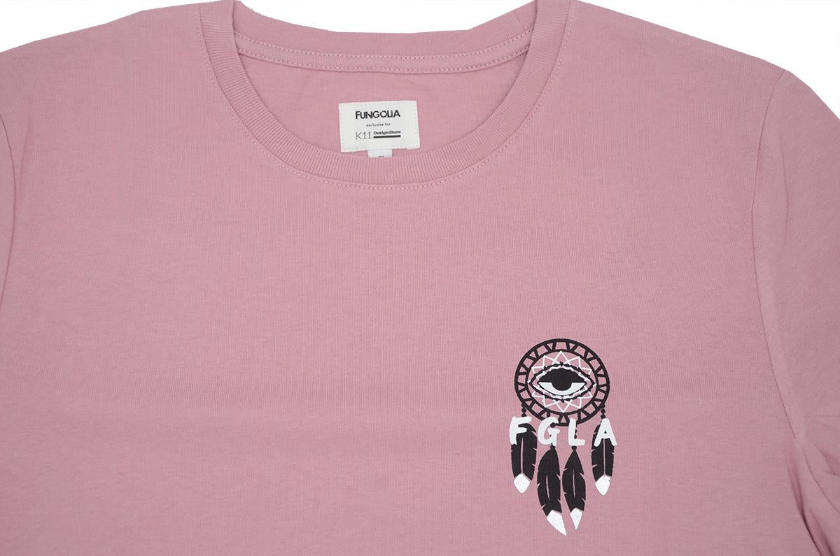<A 001a18>Dream Catcher - Garment Dyed Tee (Dusty Pink)