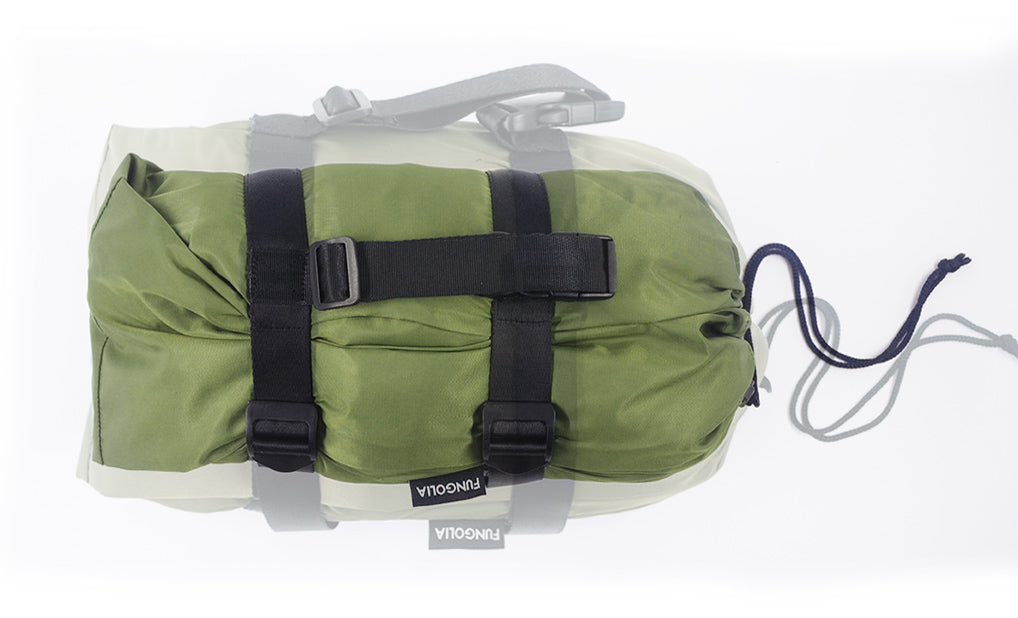 <A 000a001z9b> Fungolia MA-1 Memory Foam Travel Hoodie Pillow (green)