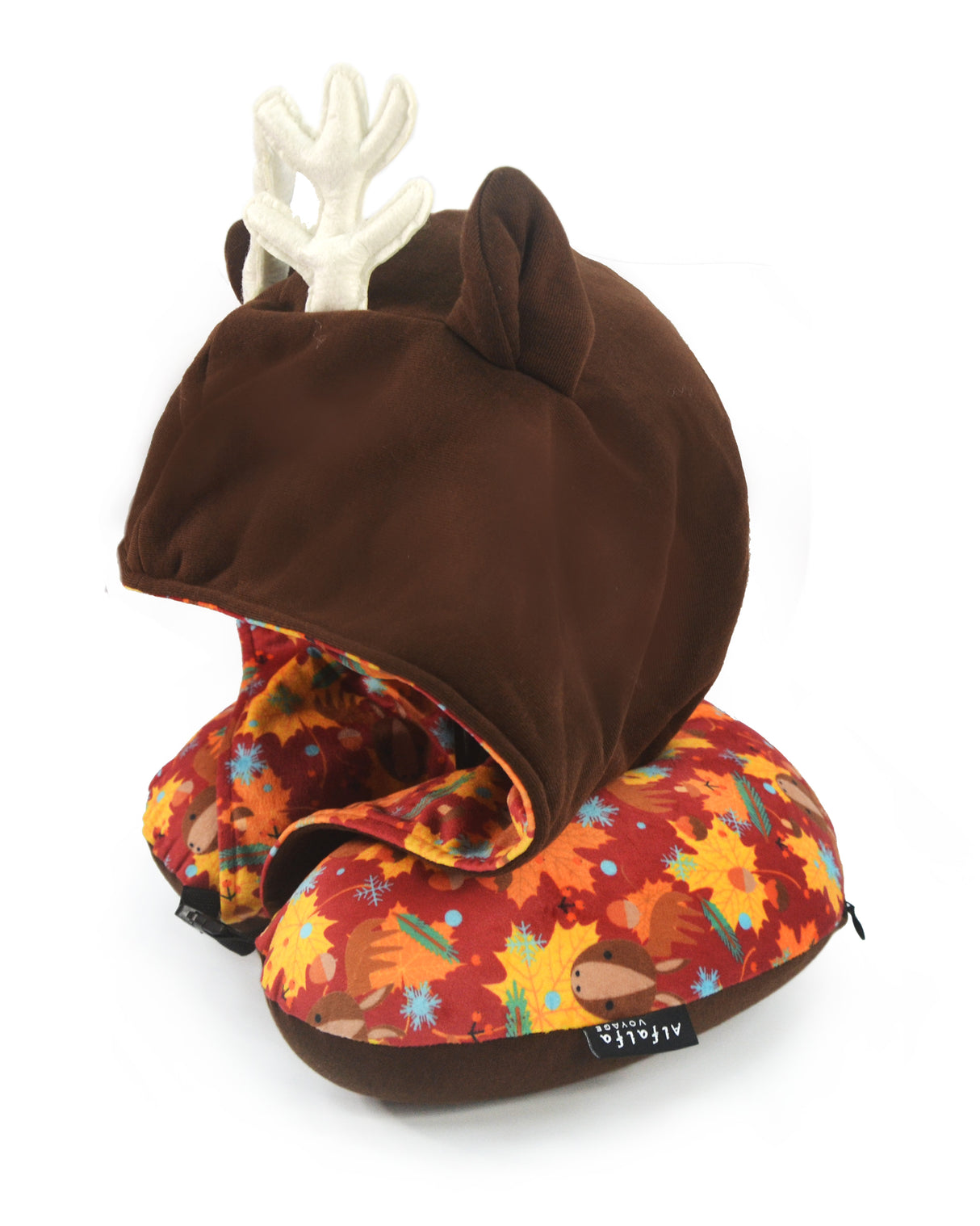 <A 000a51>"Moose & Maple" Memory Foam Travel Hoodie Pillow