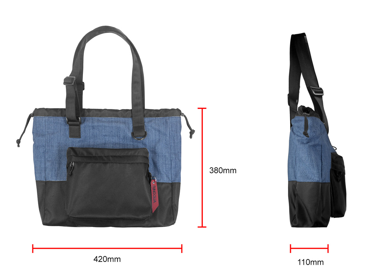 <A 000a001f08> Classic Gym Tote Bag (Denim/Black)
