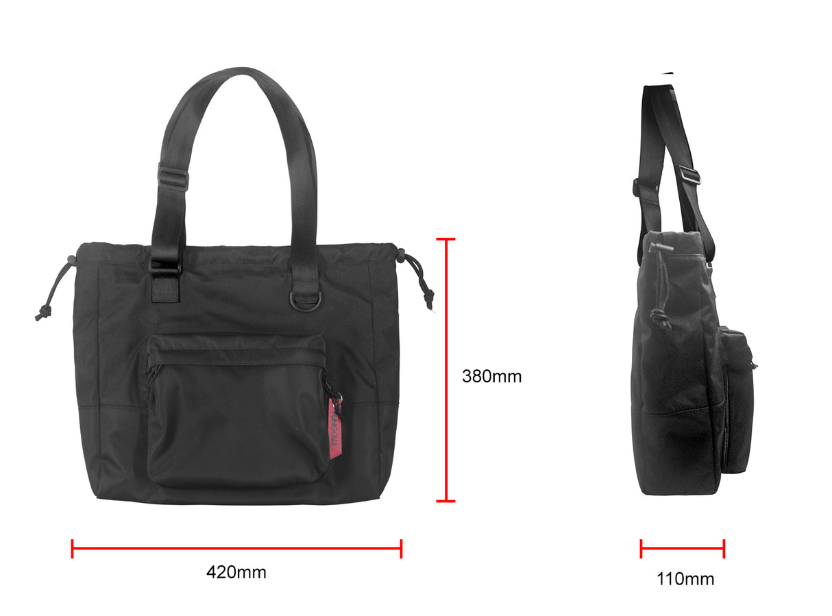 <A 000a001f07> Classic Gym Tote Bag (All Black)