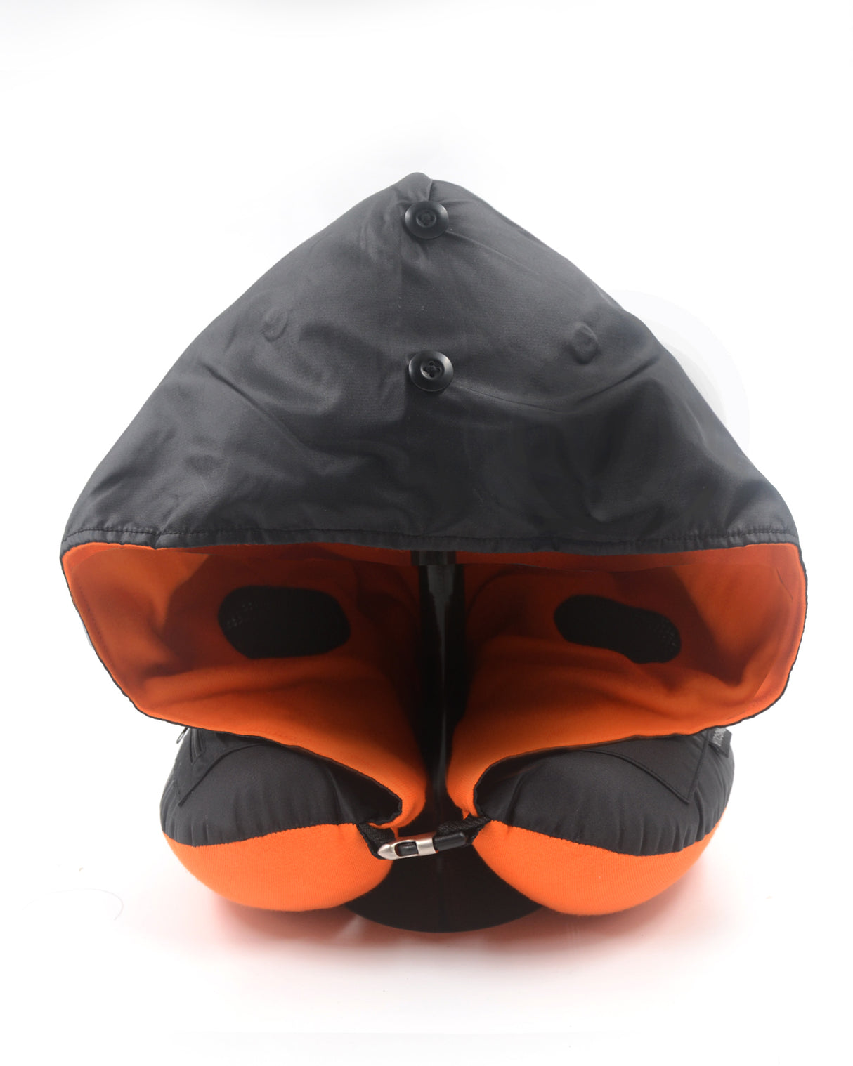 <A 001n>Fungolia MA-1 Memory Foam Travel Hoodie Pillow (black)