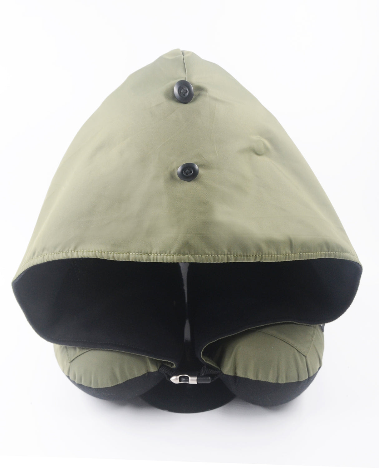 <A 000a001z9b> Fungolia MA-1 Memory Foam Travel Hoodie Pillow (green)