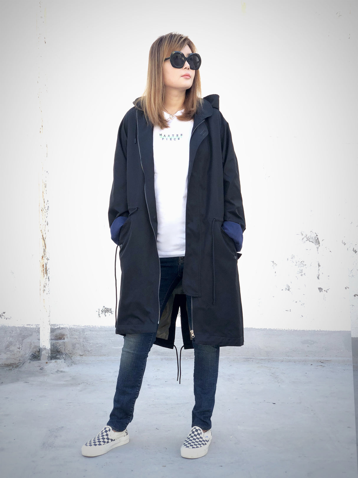 <A 000a001y5a03> Fungolia 2020 Travel Parka Jacket (Black)