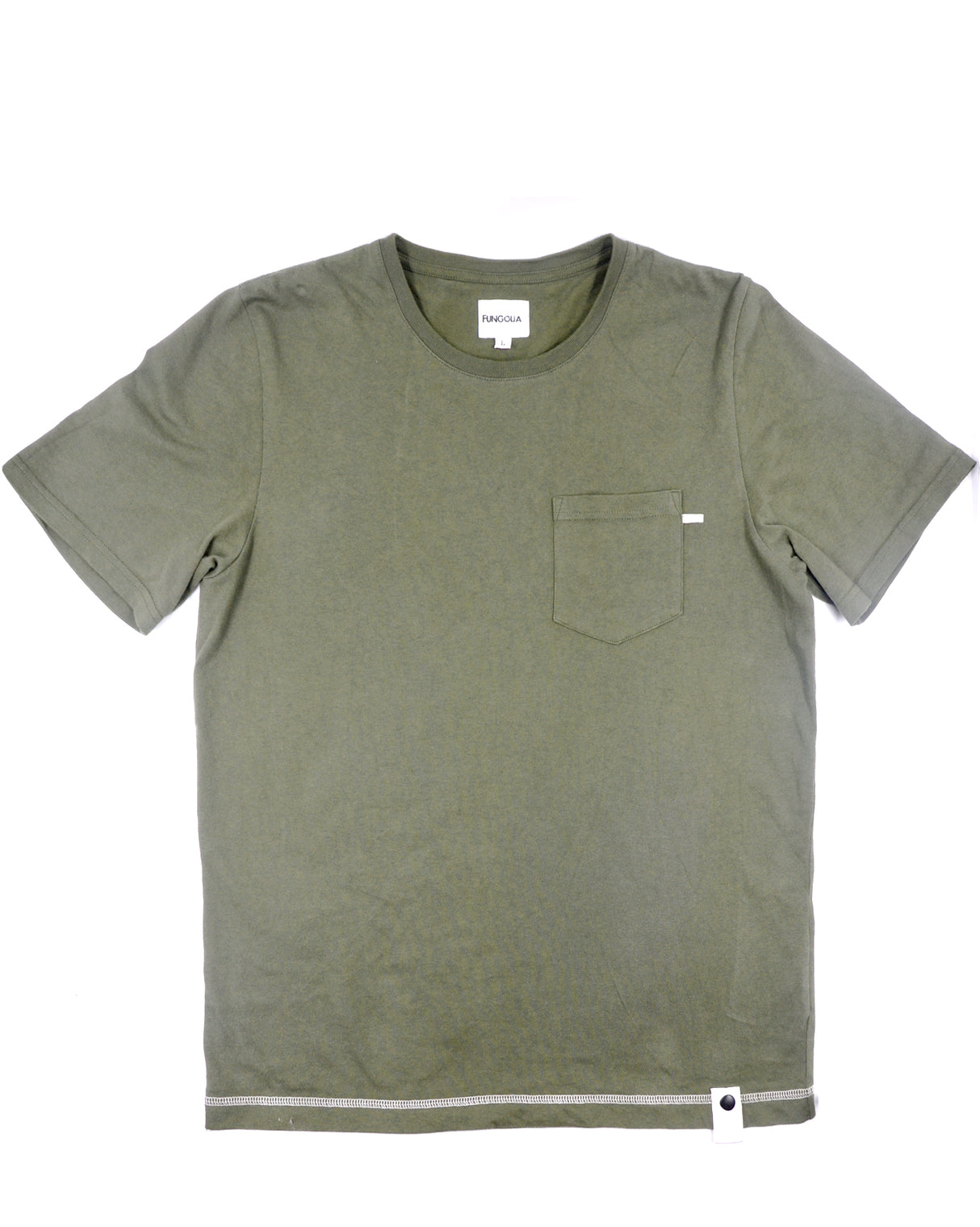 <A 061>Muse Pocket Tee - Military Green (Plain)