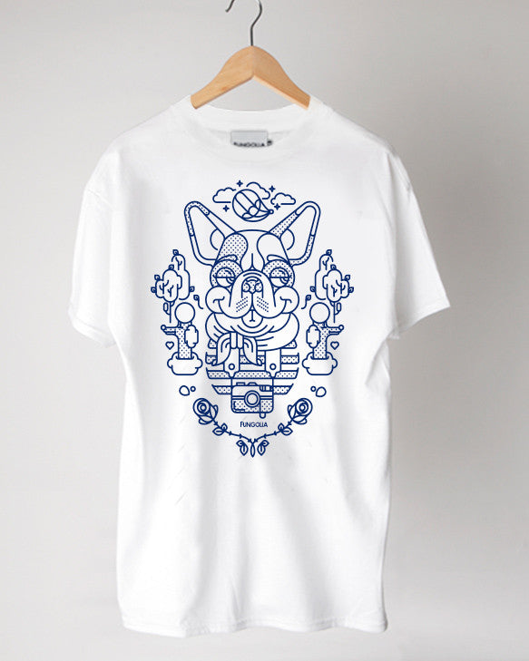 <S018>Travel Animal Tee - The French Bulldog
