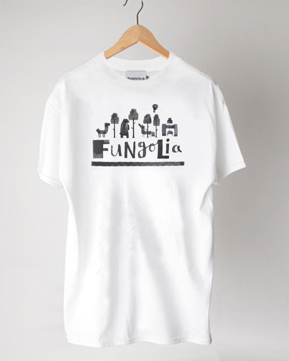 <P001>Fungolia Destinations Tee - Fungolia Country by Andrew Fox