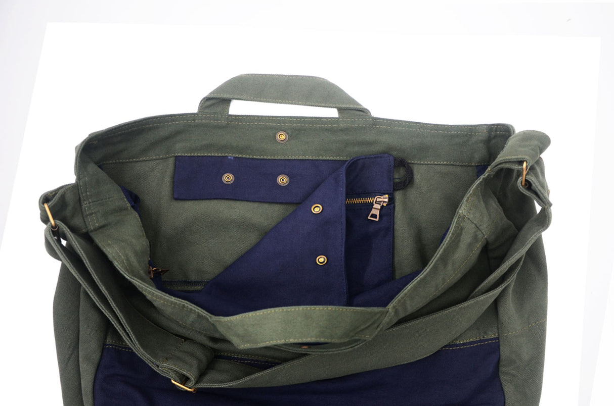 <a 002i1>Fungolia 2-in-1 Canvas tote bag - 17" Large size