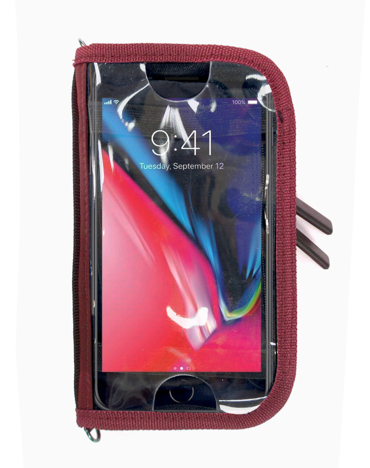 <A 000a001z8> Fungolia Smartphone Charging Pouch (Burgundy)