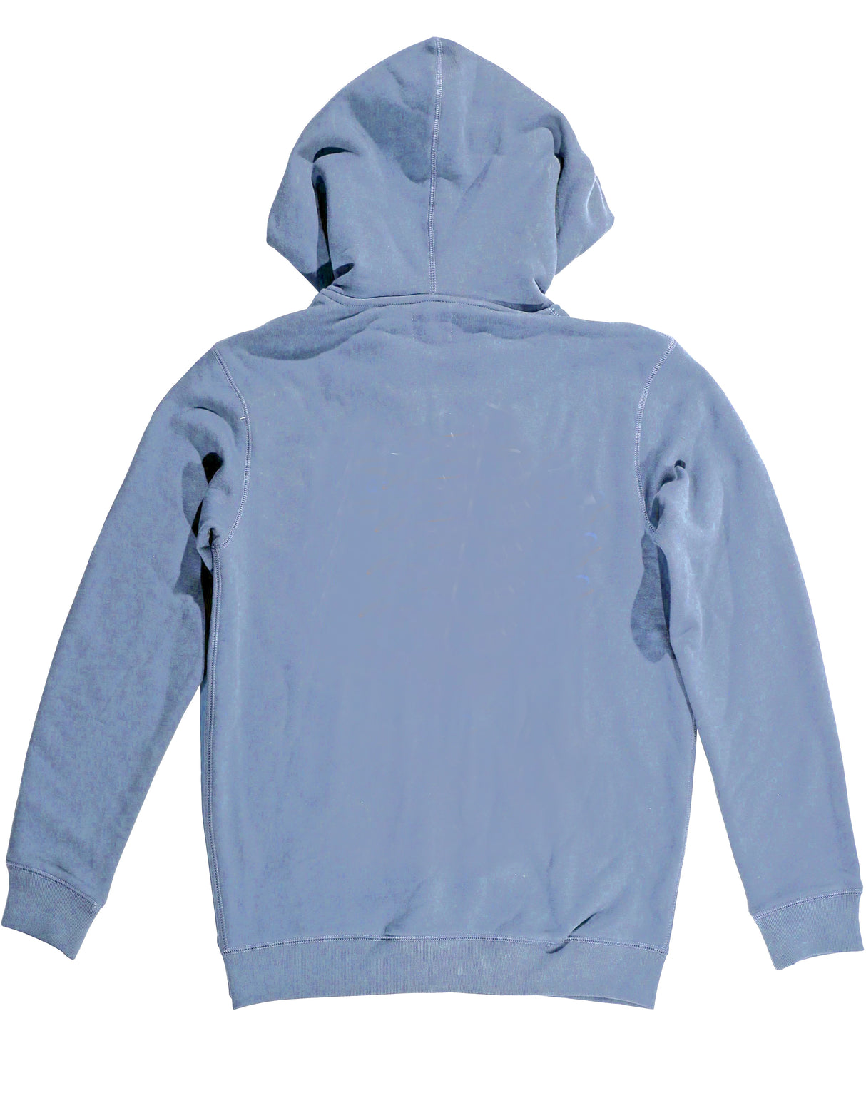 <A 000a110b>Fungolia Big Hood Fleece Zip-Up Hoodie - Plain (Dusty Blue)