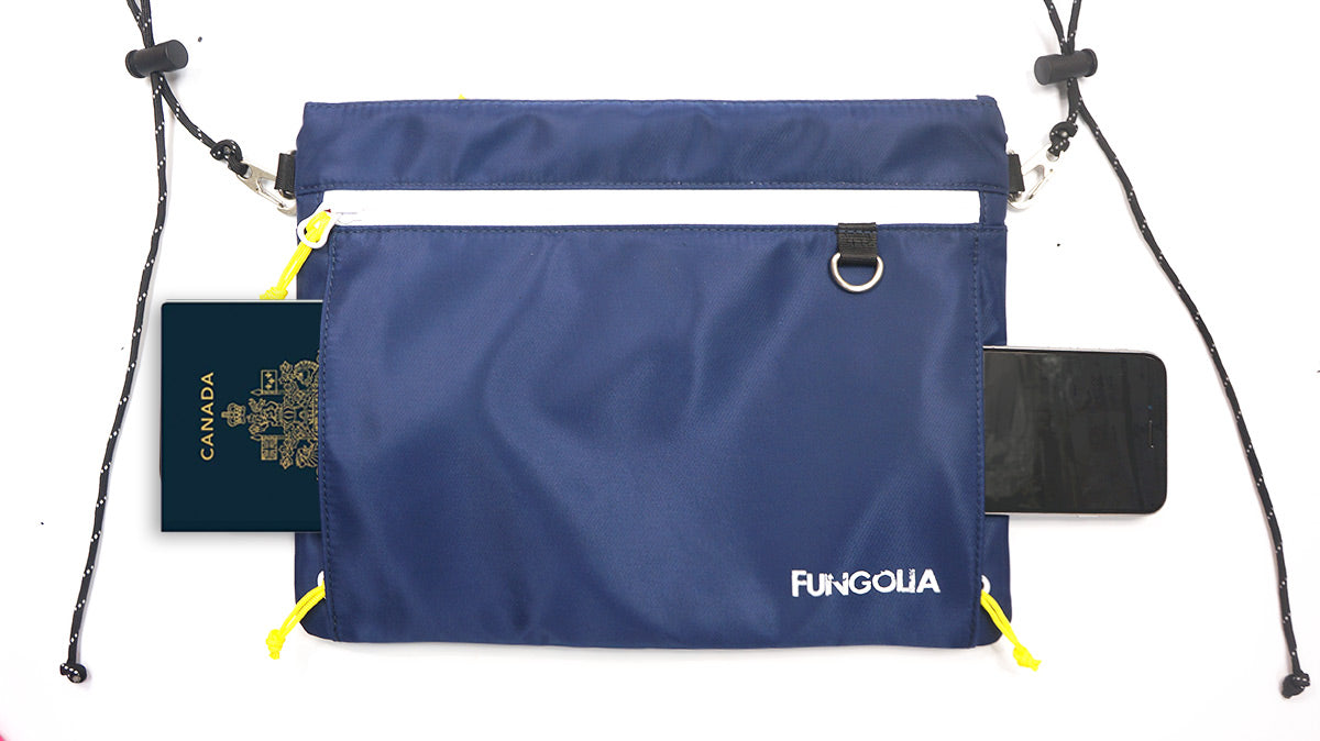 <A 000a20ca> Fungolia Essentials Shoulder Bag (Navy)