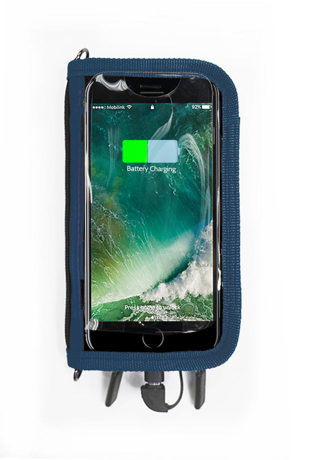 <A 000a001z7> Fungolia Smartphone Charging Pouch (Navy)