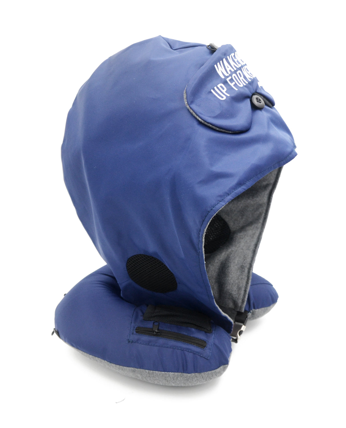 <A 000a001z9c> Fungolia MA-1 Memory Foam Travel Hoodie Pillow (Navy blue)