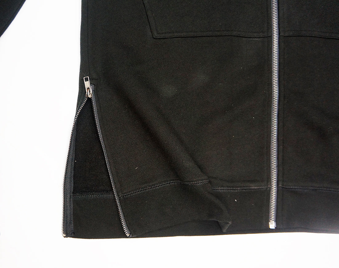 <A 000a001y6c7>Fungolia Fleece Zip Long Hoodie - Basic Thunder (black)