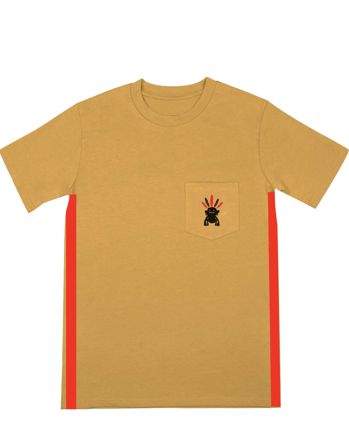 <A 000a003e> Freedom Child Pocket Tee (Coffee brown)