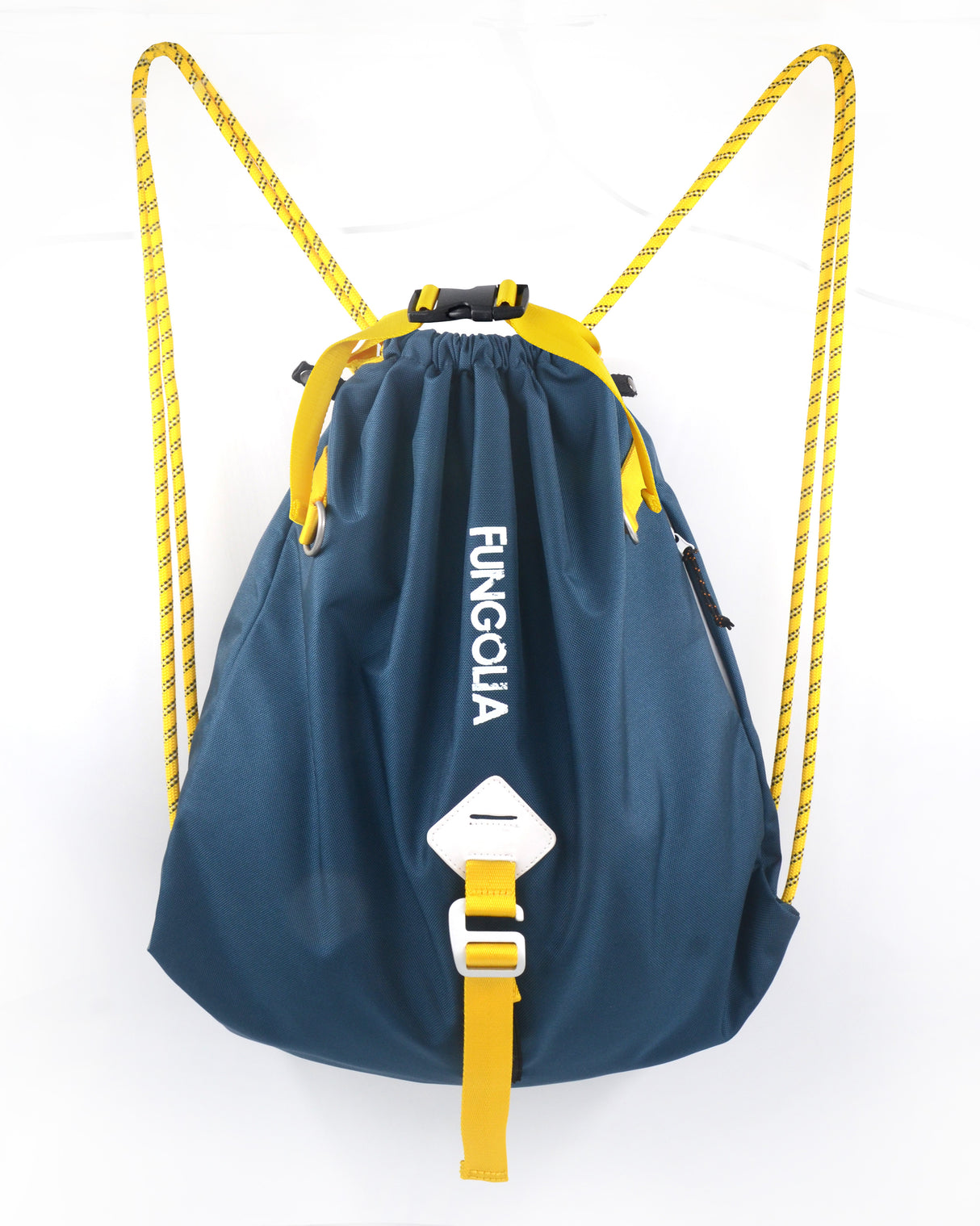 <A 000a54> Fungolia Premium drawstring backpack (Navy/Yellow)