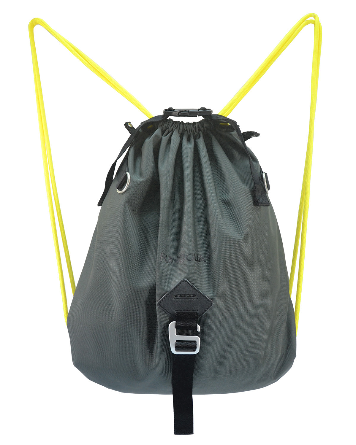 <A 000a57> Fungolia Premium drawstring backpack (Dark Green/Black)