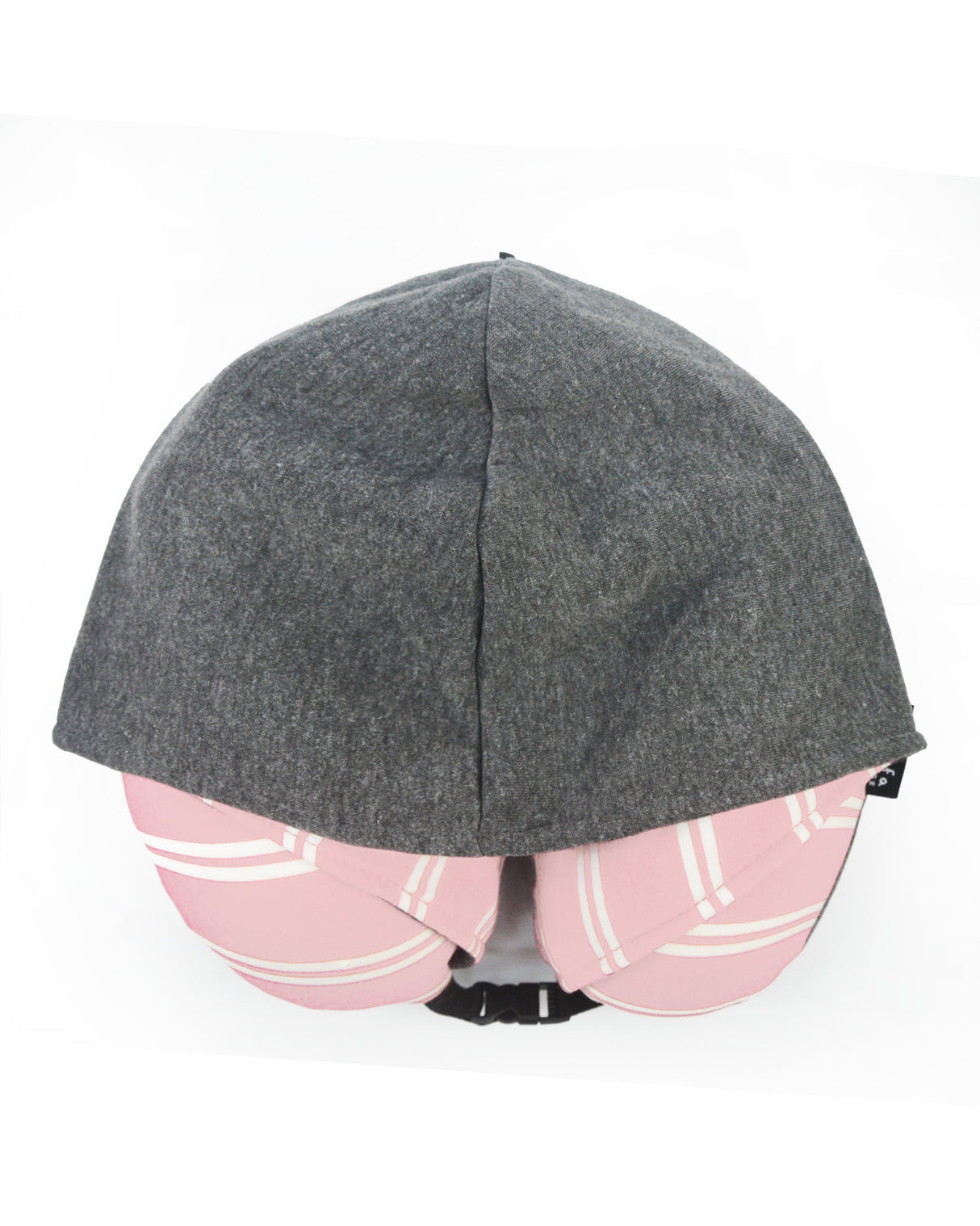 <A 000a64>Stripe Hoodie Pillow - Dirty Pink